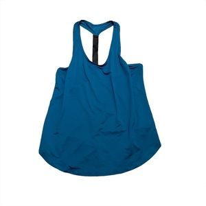 Old Navy Active Loose Fit Athleisure Workout Racerback Tank Top Blue Size Medium